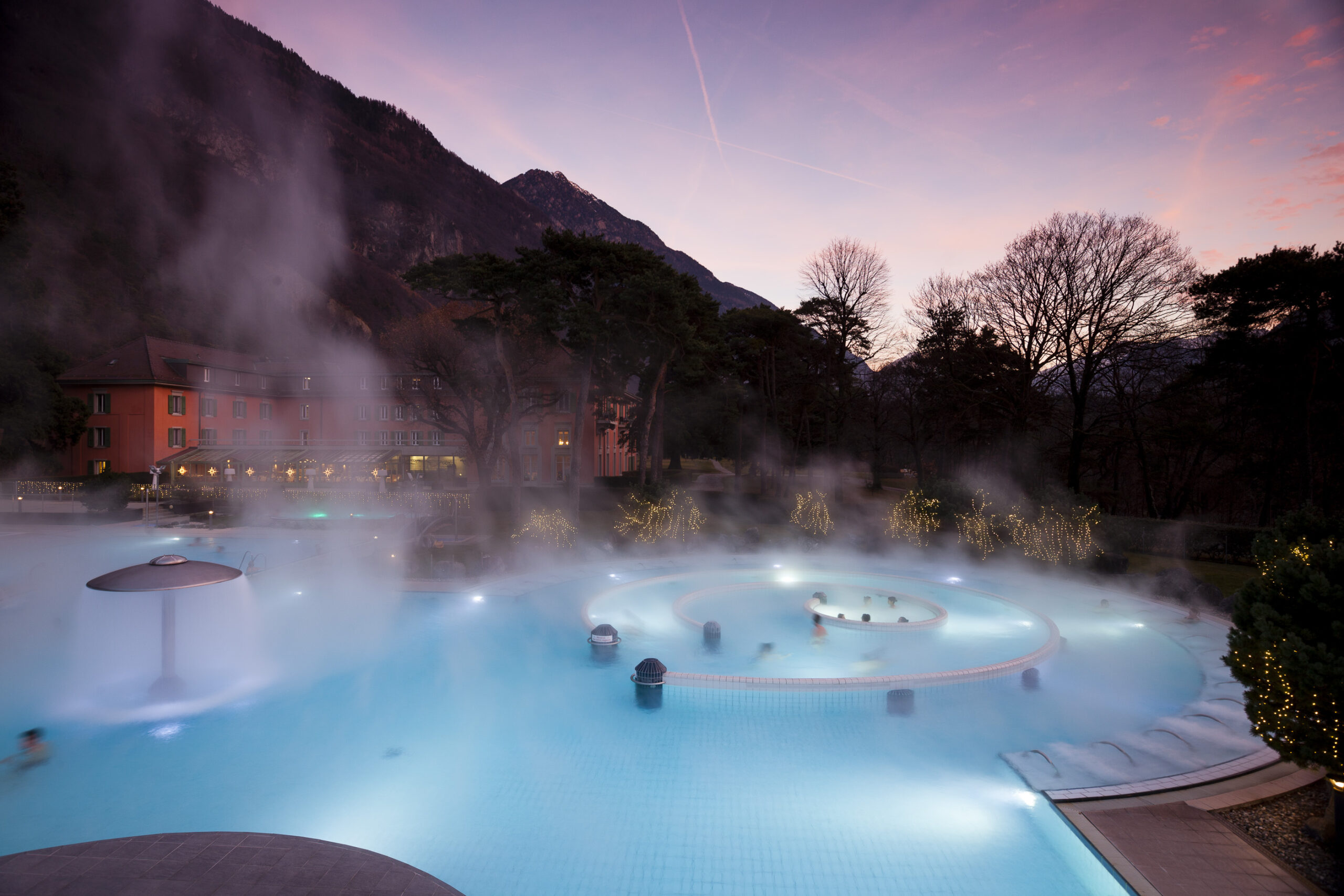 Les Bains de Lavey FAQ Ambiance hivernale