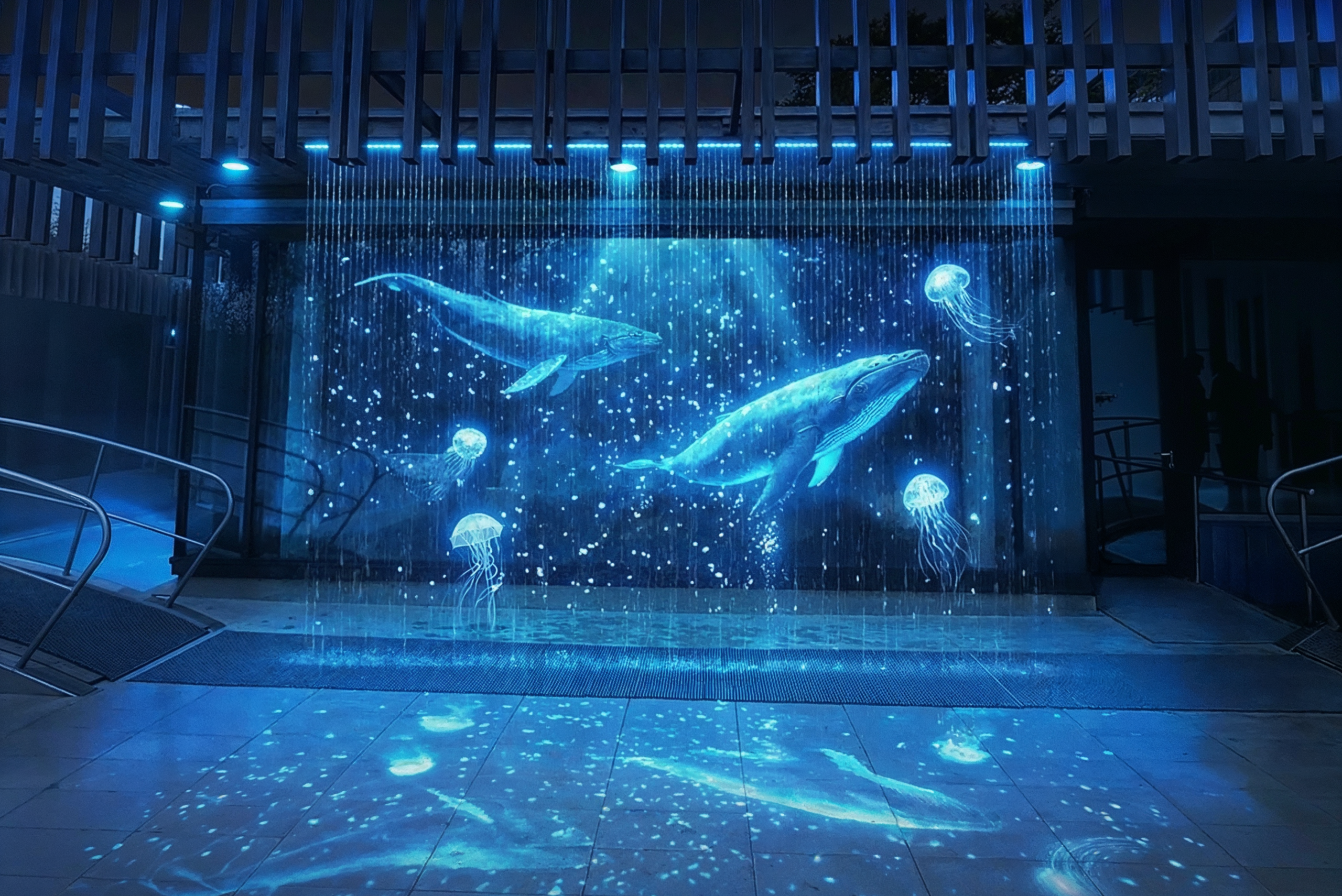 Les Baignades Boréales Bains de Lavey 3 Ecran d'eau